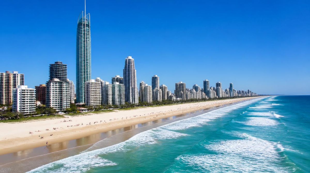 What is Gold Coast most famous for?